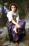 At the Edge of the Brook William-Adolphe Bouguereau